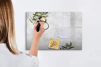 Lavagna magnetica per scrivere modello minimalista Olive