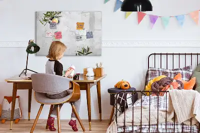 Lavagna magnetica per scrivere modello minimalista Olive