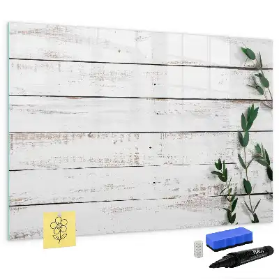 Lavagna magnetica per scrivere in legno