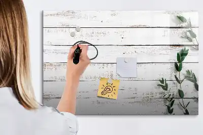 Lavagna magnetica per scrivere in legno