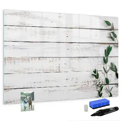 Lavagna magnetica per scrivere in legno