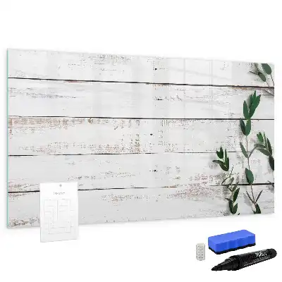Lavagna magnetica per scrivere in legno