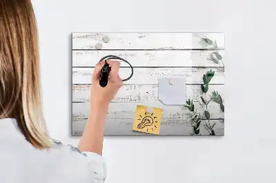 Lavagna magnetica per scrivere in legno