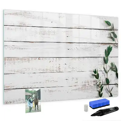 Lavagna magnetica per scrivere in legno