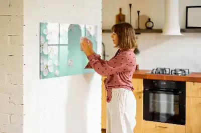 Lavagna magnetica per disegnare con margherite galleggianti
