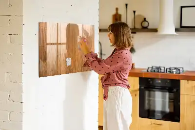Lavagna magnetica con cornice in legno