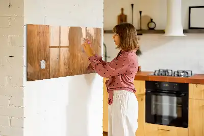 Lavagna magnetica con cornice in legno