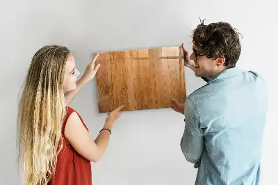 Lavagna magnetica con cornice in legno