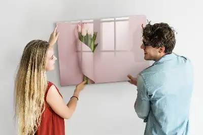 Lavagna magnetica per disegnare con motivo mazzo di fiori