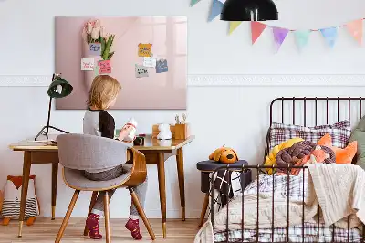 Lavagna magnetica per disegnare con motivo mazzo di fiori