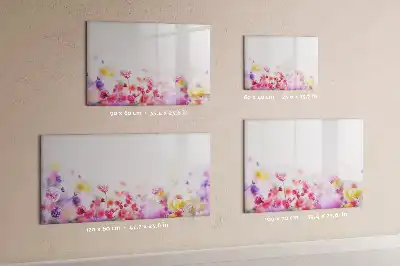 Lavagna magnetica decorata con fiori di campo