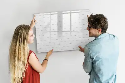 Lavagna magnetica per disegnare con motivo a pannelli di legno