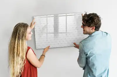 Lavagna magnetica per disegnare con motivo a pannelli di legno