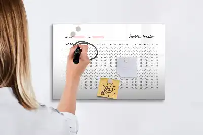 Lavagna magnetica per tracciare le abitudini per scrivere
