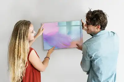 Lavagna magnetica per disegnare motivo con piume colorate