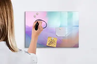 Lavagna magnetica per disegnare motivo con piume colorate