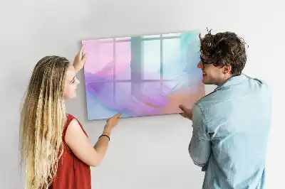 Lavagna magnetica per disegnare motivo con piume colorate