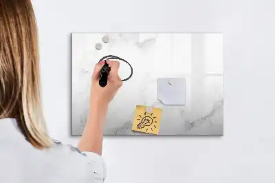 Lavagna magnetica da scrittura modello in marmo