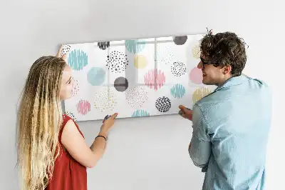Lavagna magnetica per disegnare con motivo geometrico