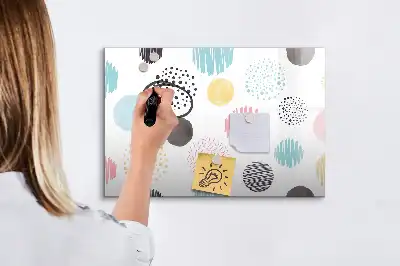 Lavagna magnetica per disegnare con motivo geometrico