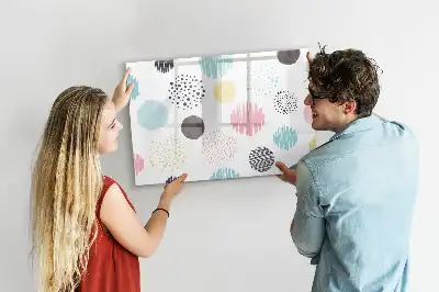 Lavagna magnetica per disegnare con motivo geometrico