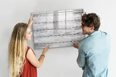 Lavagna magnetica per scrivere con assi dipinte