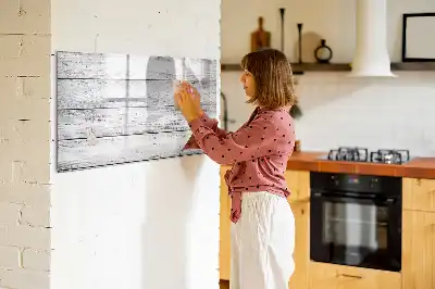 Lavagna magnetica per scrivere con assi dipinte