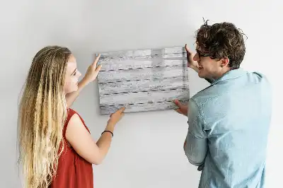 Lavagna magnetica per scrivere con assi dipinte