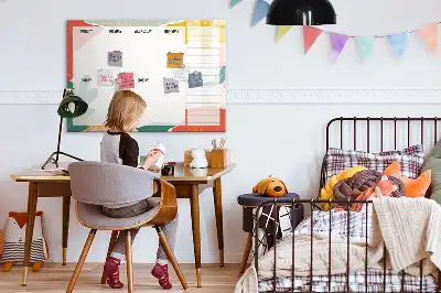 Lavagna magnetica per scrivere pianificatore settimanale semplice