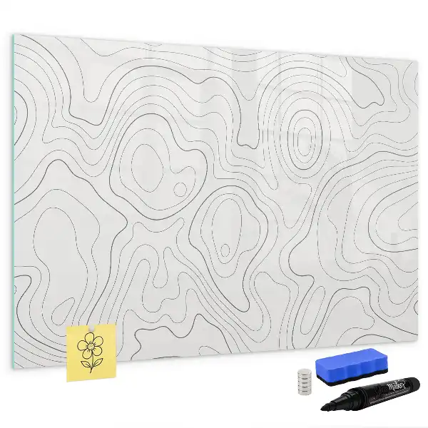 Lavagna magnetica per disegnare motivo con astrazione di macchie
