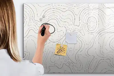 Lavagna magnetica per disegnare motivo con astrazione di macchie