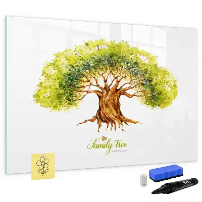 Lavagna magnetica a forma di albero genealogico