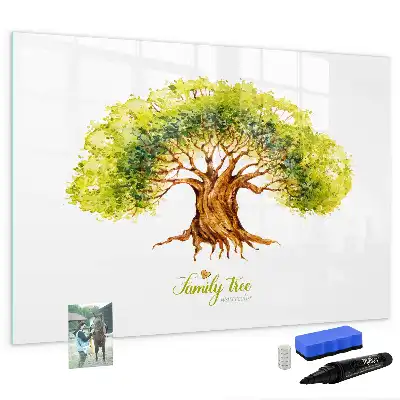 Lavagna magnetica a forma di albero genealogico