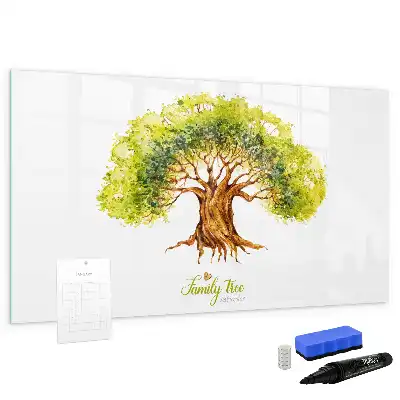 Lavagna magnetica a forma di albero genealogico