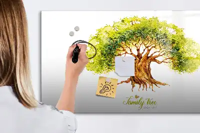Lavagna magnetica a forma di albero genealogico