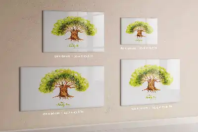 Lavagna magnetica a forma di albero genealogico