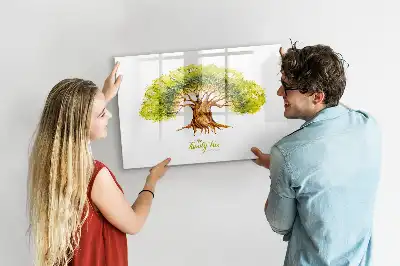 Lavagna magnetica a forma di albero genealogico