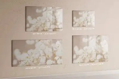 Lavagna magnetica per disegnare con decoro piccoli fiori bianchi