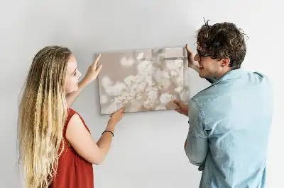 Lavagna magnetica per disegnare con decoro piccoli fiori bianchi