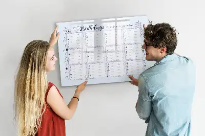 Lavagna magnetica per scrivere biglietto di compleanno
