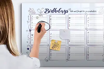 Lavagna magnetica per scrivere biglietto di compleanno