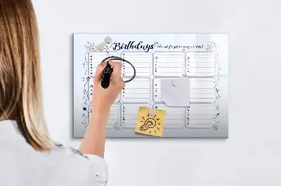 Lavagna magnetica per scrivere biglietto di compleanno