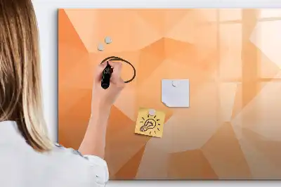 Lavagna magnetica per scrivere motivo astrazione di triangoli