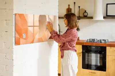 Lavagna magnetica per scrivere motivo astrazione di triangoli