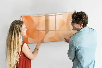Lavagna magnetica per scrivere motivo astrazione di triangoli