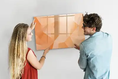 Lavagna magnetica per scrivere motivo astrazione di triangoli