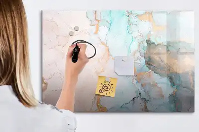 Lavagna magnetica per disegnare con stampa di immagine astratta