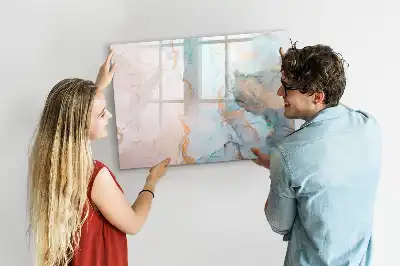 Lavagna magnetica per disegnare con stampa di immagine astratta