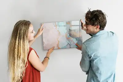 Lavagna magnetica per disegnare con stampa di immagine astratta