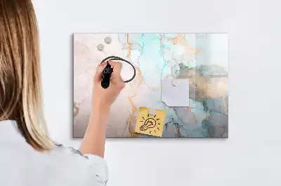 Lavagna magnetica per disegnare con stampa di immagine astratta